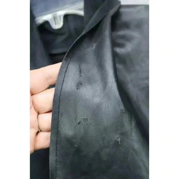 Kut from the Cloth Faux Leather & Suede Jacket-Size Large - Picture 8 of 8